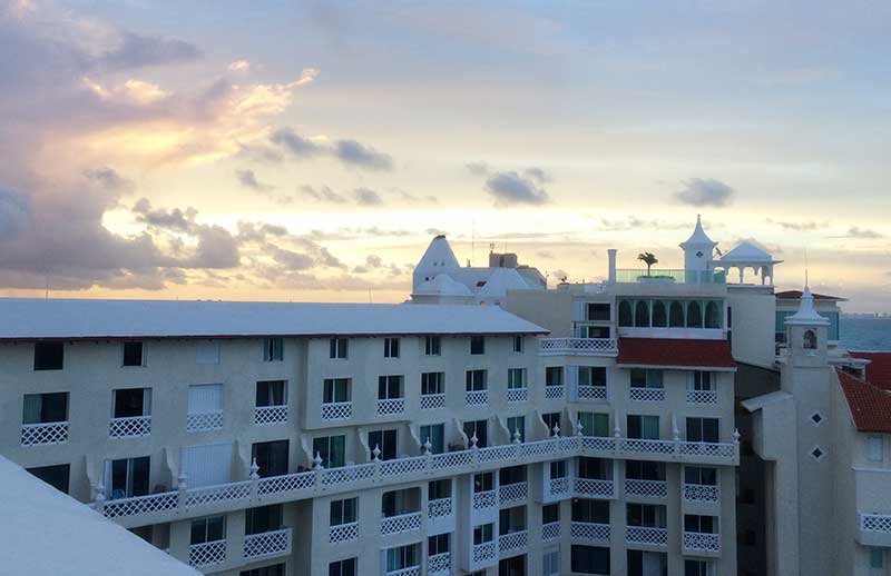 Cancun Aussicht von der Hotel Zone